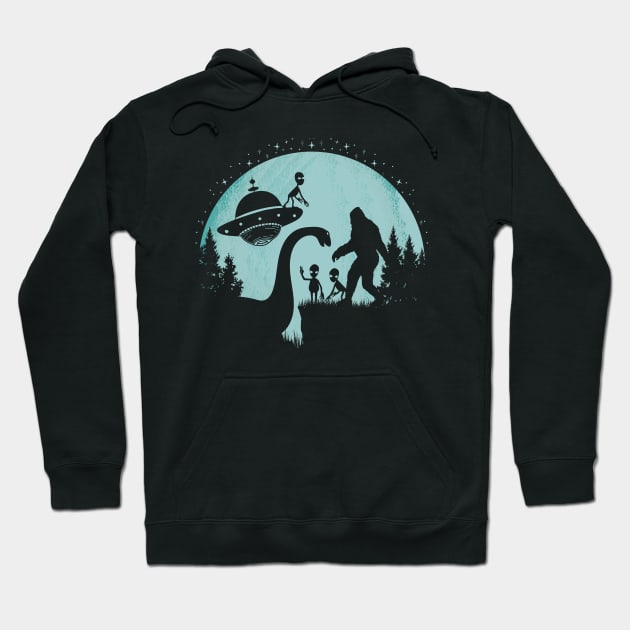 Cryptid Creatures Hoodie by Tesszero